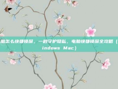 电脑怎么快捷锁屏，一秒守护隐私，电脑快捷锁屏全攻略（Windows Mac）