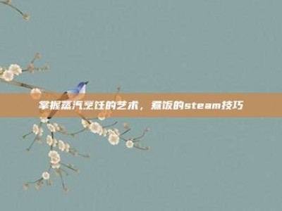 掌握蒸汽烹饪的艺术，煮饭的steam技巧