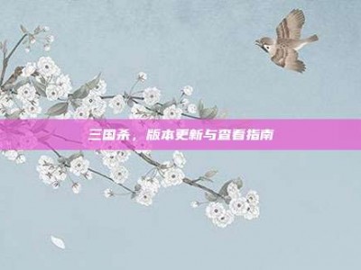 三国杀，版本更新与查看指南