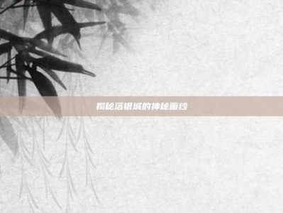 揭秘落银城的神秘面纱
