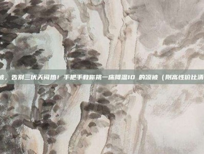 凉被，告别三伏天闷热！手把手教你挑一床降温10℃的凉被（附高性价比清单）