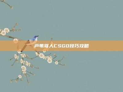 芦苇骂人CSGO技巧攻略