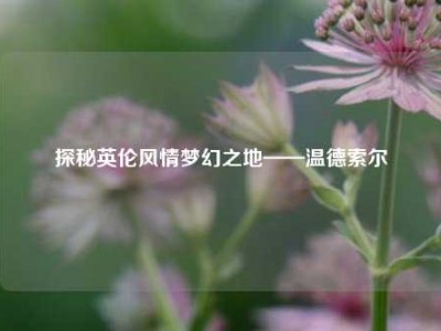 探秘英伦风情梦幻之地——温德索尔