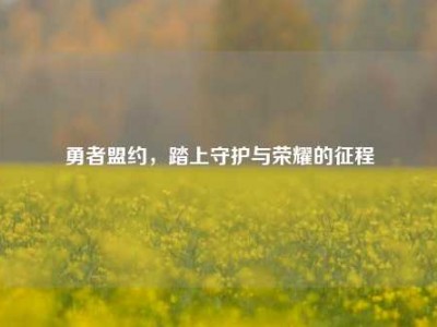 勇者盟约，踏上守护与荣耀的征程