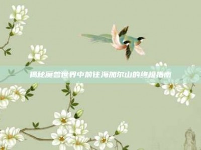 揭秘魔兽世界中前往海加尔山的终极指南