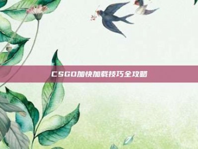 CSGO加快加载技巧全攻略