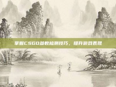 掌握CSGO参数检测技巧，提升游戏表现