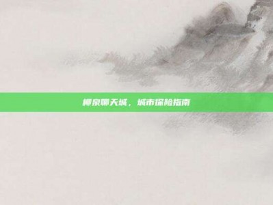 柳泉聊天城，城市探险指南