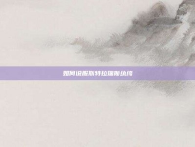 如何说服斯特拉瑞斯纨绔