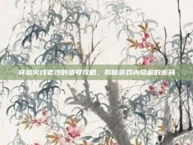 穿越火线老沙的暗号攻略，揭秘游戏内隐藏的密码