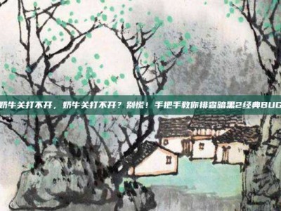 奶牛关打不开，奶牛关打不开？别慌！手把手教你排查暗黑2经典BUG
