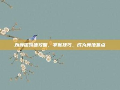劲舞团喷嚏攻略，掌握技巧，成为舞池焦点