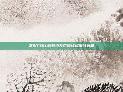 掌握COD16双持左轮的终极皮肤攻略