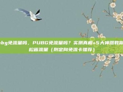 pubg免流量吗，PUBG免流量吗？实测真相+5大神器教你轻松省流量（附定向免流卡推荐）
