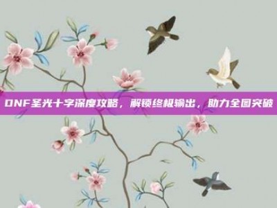 DNF圣光十字深度攻略，解锁终极输出，助力全图突破