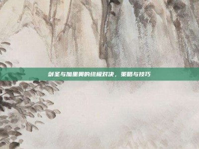 剑圣与加里奥的终极对决，策略与技巧