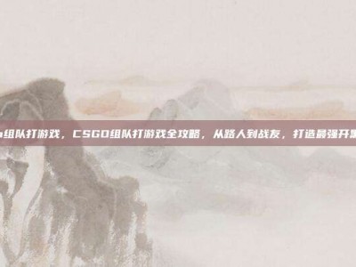 csgo组队打游戏，CSGO组队打游戏全攻略，从路人到战友，打造最强开黑阵容