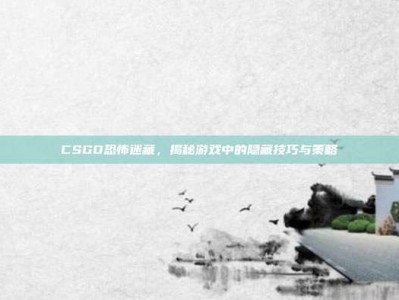 CSGO恐怖迷藏，揭秘游戏中的隐藏技巧与策略