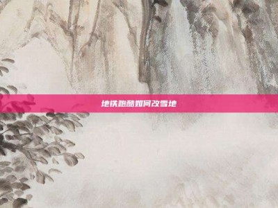 地铁跑酷如何改雪地