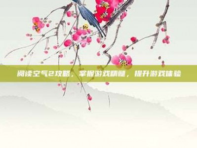 阅读空气2攻略，掌握游戏精髓，提升游戏体验