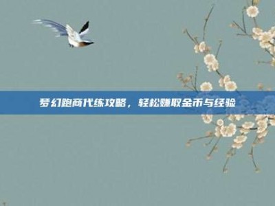 梦幻跑商代练攻略，轻松赚取金币与经验