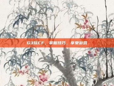 G3玩CF，掌握技巧，享受游戏