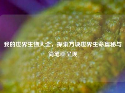 我的世界生物大全，探索方块世界生命奥秘与简笔画呈现