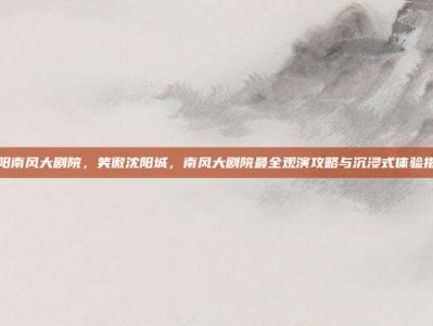沈阳南风大剧院，笑傲沈阳城，南风大剧院最全观演攻略与沉浸式体验指南