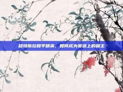 超特斯拉和平精英，如何成为赛道上的霸主