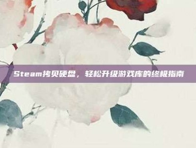 Steam拷贝硬盘，轻松升级游戏库的终极指南