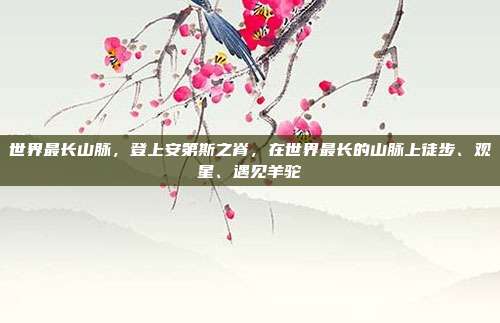 世界最长山脉，登上安第斯之脊，在世界最长的山脉上徒步、观星、遇见羊驼