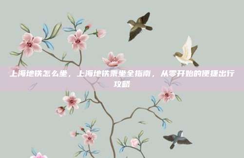 上海地铁怎么坐，上海地铁乘坐全指南，从零开始的便捷出行攻略