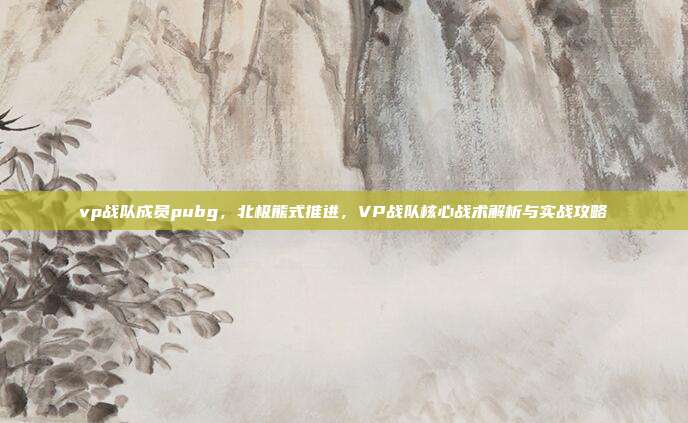 vp战队成员pubg，北极熊式推进，VP战队核心战术解析与实战攻略