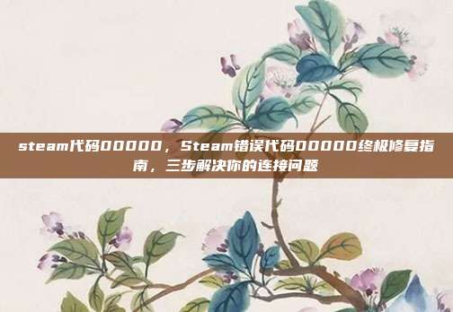 steam代码00000，Steam错误代码00000终极修复指南，三步解决你的连接问题