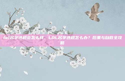 lol名字违规会怎么样，LOL名字违规怎么办？后果与自救全攻略