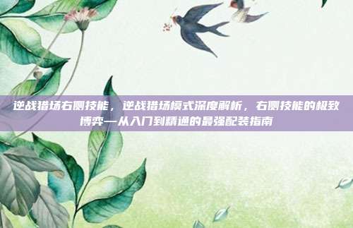 逆战猎场右侧技能，逆战猎场模式深度解析，右侧技能的极致博弈—从入门到精通的最强配装指南