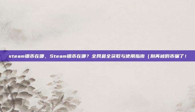steam银币在哪，Steam银币在哪？全网最全获取与使用指南（别再被假币骗了！