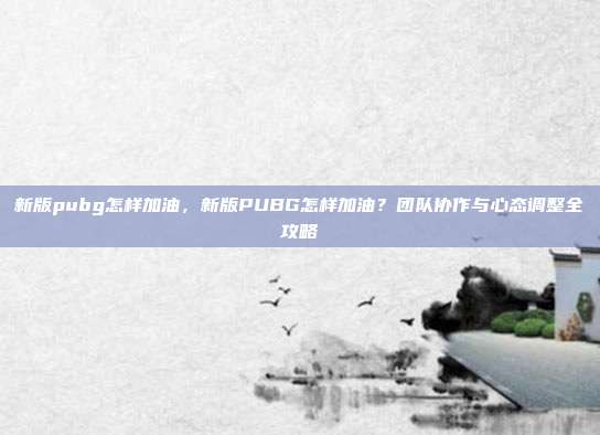 新版pubg怎样加油，新版PUBG怎样加油？团队协作与心态调整全攻略