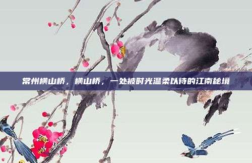 常州横山桥，横山桥，一处被时光温柔以待的江南秘境