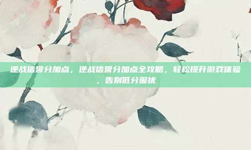 逆战信誉分加点,逆战信誉分加点全攻略,轻松提升游戏体验,告别低分困扰