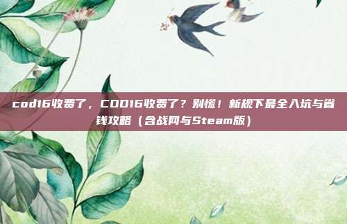 cod16收费了，COD16收费了？别慌！新规下最全入坑与省钱攻略（含战网与Steam版）