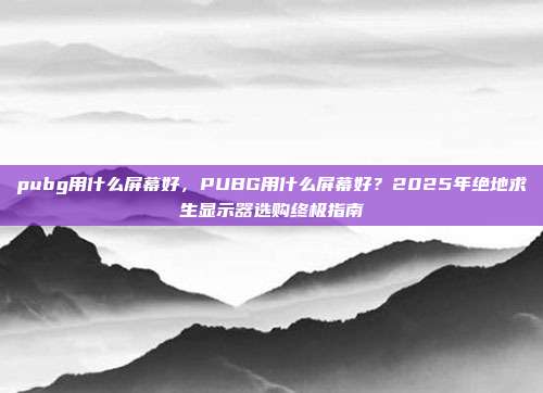 pubg用什么屏幕好，PUBG用什么屏幕好？2025年绝地求生显示器选购终极指南