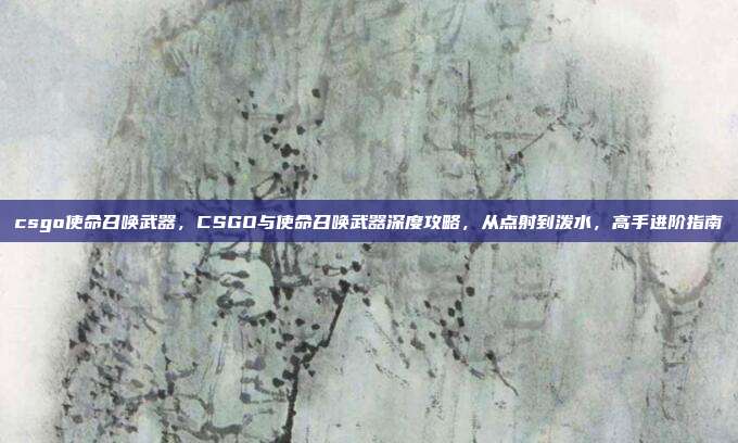 csgo使命召唤武器，CSGO与使命召唤武器深度攻略，从点射到泼水，高手进阶指南