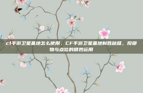cf手游卫星基地怎么使用，CF手游卫星基地制胜秘籍，投掷物与点位的精妙运用