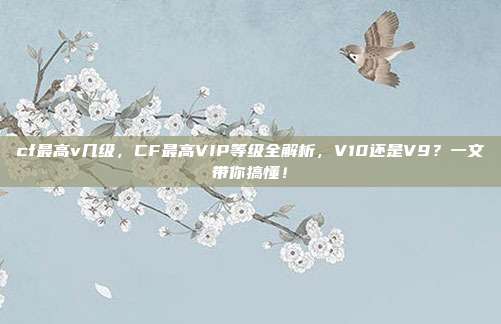cf最高v几级，CF最高VIP等级全解析，V10还是V9？一文带你搞懂！