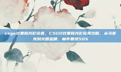 csgo效果和光影设置，CSGO效果和光影设置攻略，从马赛克到火眼金睛，帧率暴涨50%