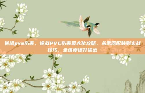 逆战pve伤害，逆战PVE伤害最大化攻略，从武器配装到实战技巧，全维度提升输出