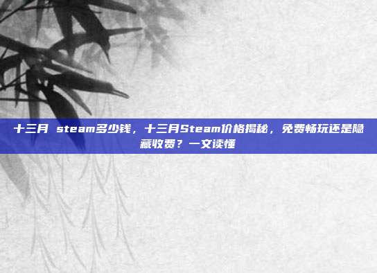 十三月 steam多少钱，十三月Steam价格揭秘，免费畅玩还是隐藏收费？一文读懂