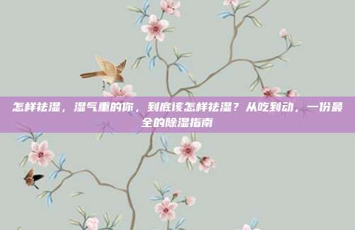 怎样祛湿，湿气重的你，到底该怎样祛湿？从吃到动，一份最全的除湿指南