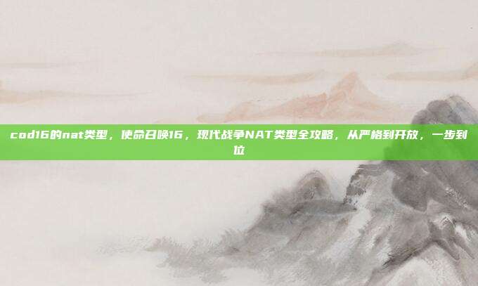 cod16的nat类型，使命召唤16，现代战争NAT类型全攻略，从严格到开放，一步到位
